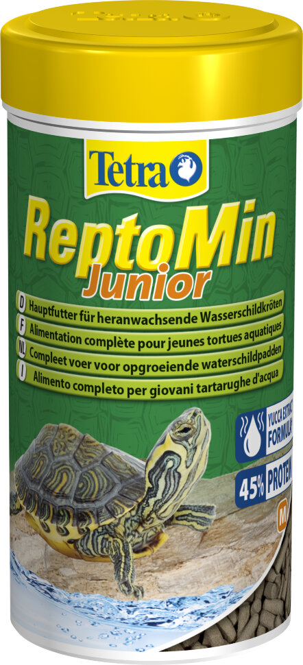 Tetra ReptoMin Junior корм д/молодых водных черепах, 250мл 