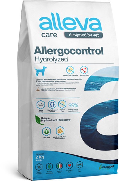 Аллева Кэр Аллергоконтрол корм д/собак, гидролизат белка, 2кг 