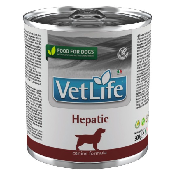 Farmina Vet Life Dog Hepatic конс д/собак, при забол. печени, 300г 