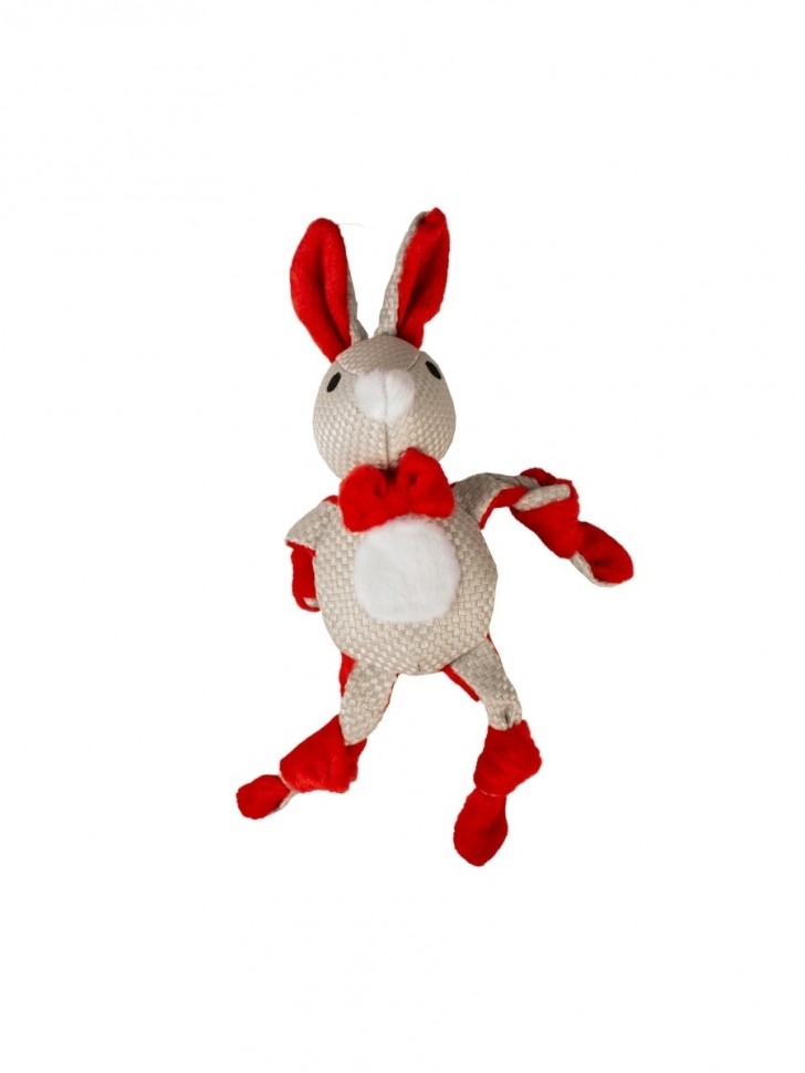 DUVO+ игрушка мягкая "Новогодний кролик", 31х14х8см 