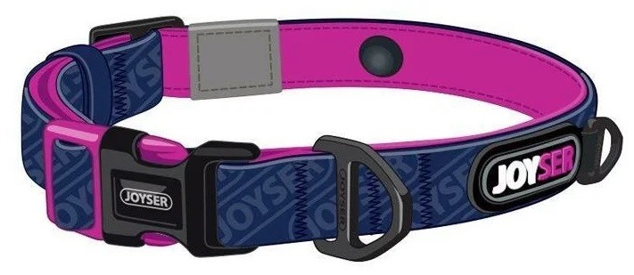JOYSER 8005J Ошейник д/собак Walk Base Collar S синий с розовым 