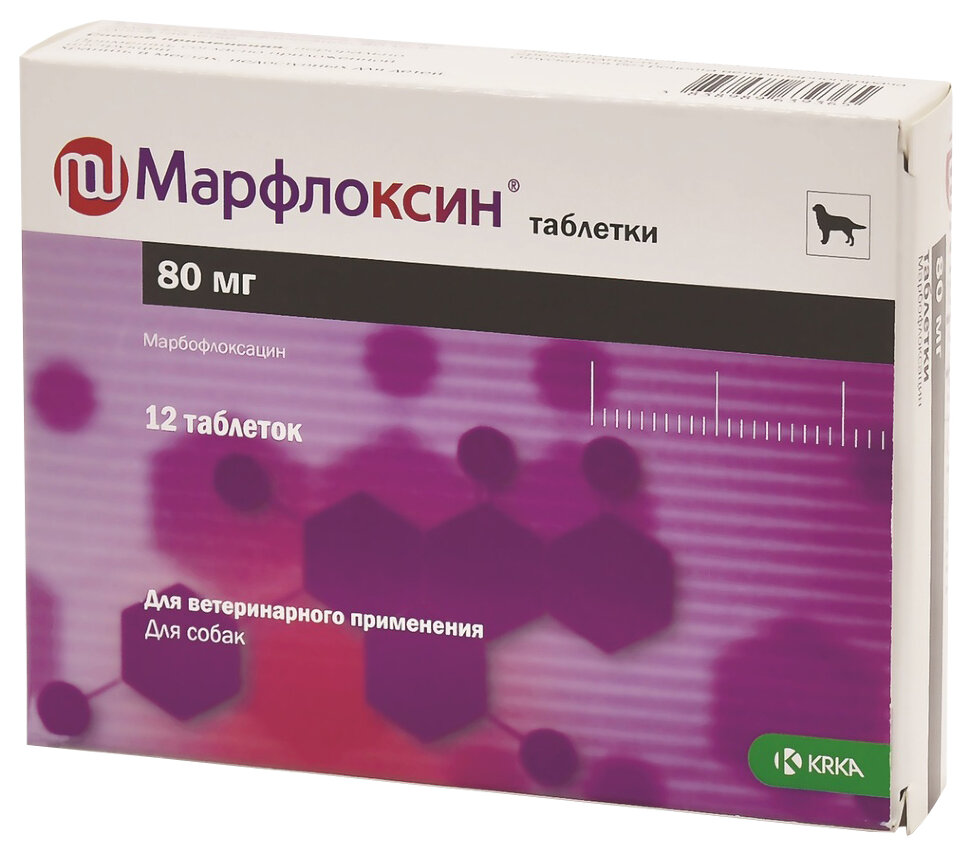 Марфлоксин (80мг марбофлоксацин), 12таб 