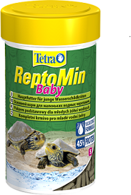 Tetra ReptoMin Baby корм д/молоди водных черепах, 100мл 