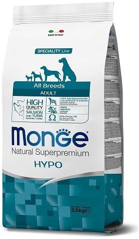 Monge Dog Speciality Hypo корм д/собак гипоаллерг. лосось тунец 2,5кг 