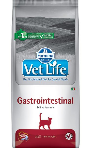Farmina Vet Life Cat Gastro-Intestinal корм д/кошек, с проблемами ЖКТ, 2кг 