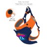 JOYSER 8023J Мягкая шлейка д/собак Walk Mood Harness M оранжевая 