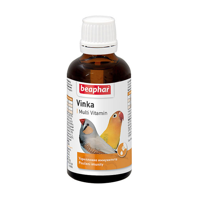 Beaphar Vinka витамины д/птиц, укрепление иммунитета, 50мл 